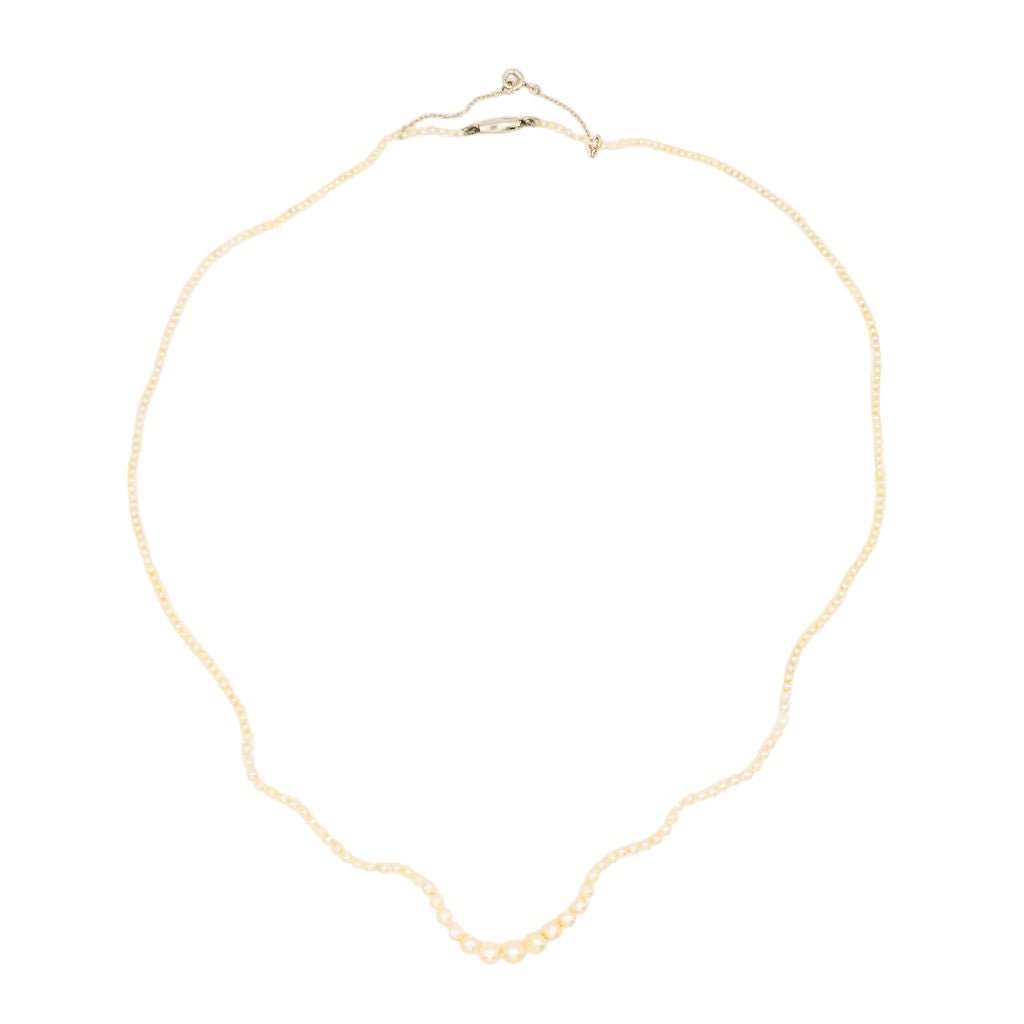 Collier de Perles en perles fines et or blanc - Castafiore