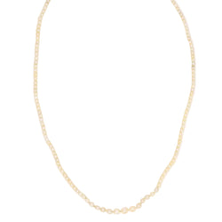 Collier de perles fines fermoir or jaune diamants taille rose - Castafiore