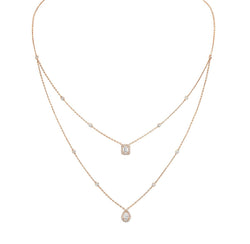 Collier Deux Rangs MESSIKA "My Twin" PM en or rose et diamants - Castafiore