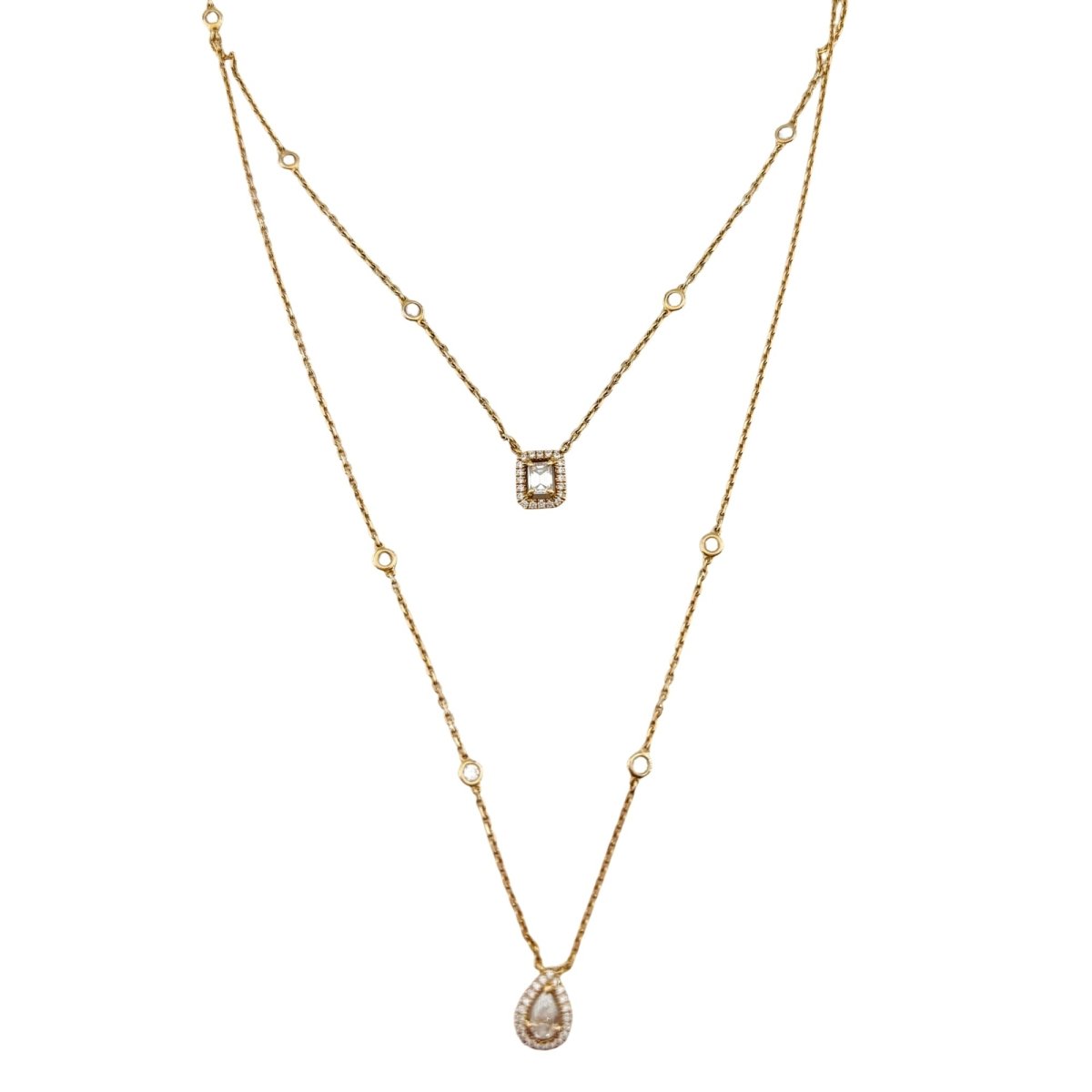 Collier Deux Rangs MESSIKA "My Twin" PM en or rose et diamants - Castafiore
