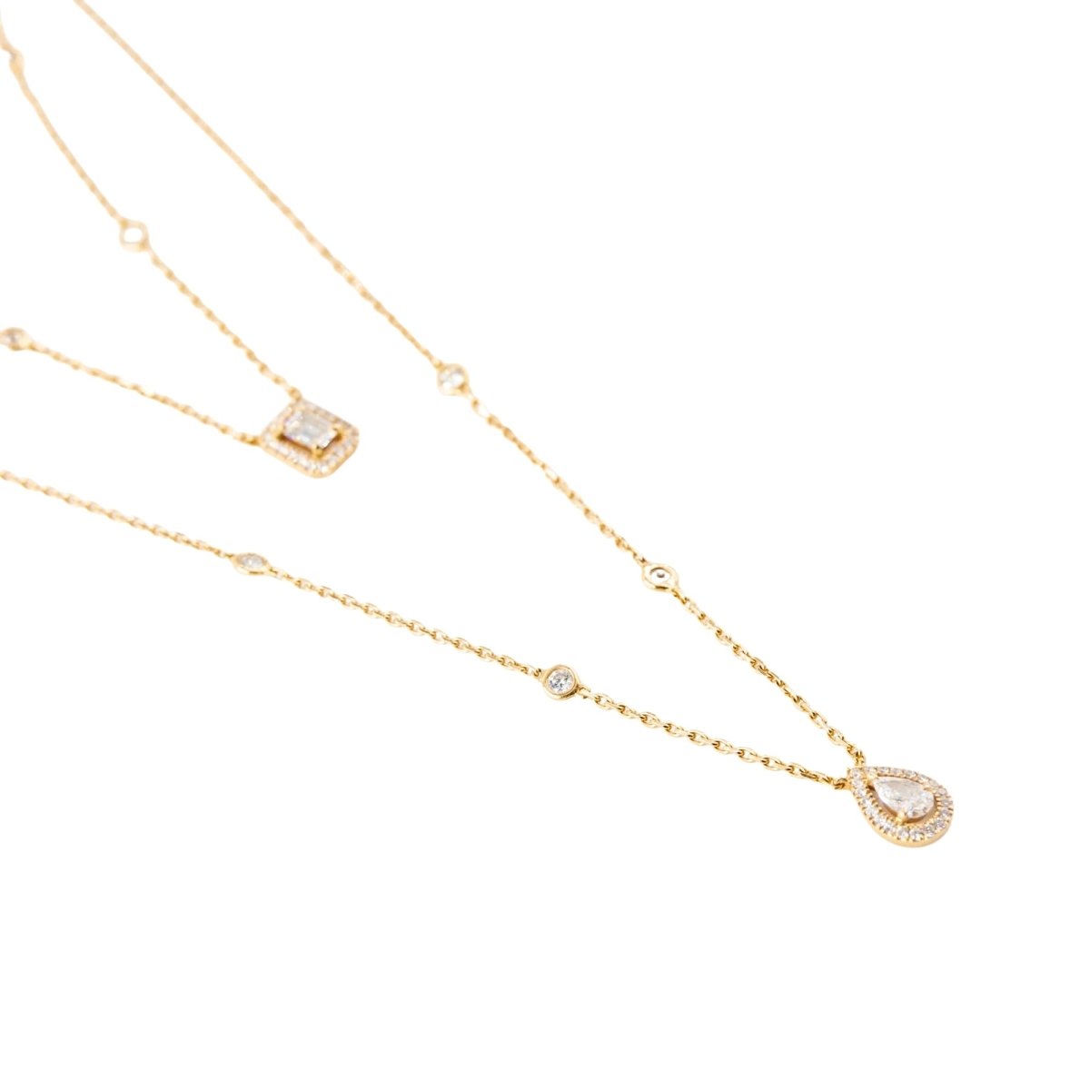 Collier Deux Rangs MESSIKA "My Twin" PM en or rose et diamants - Castafiore