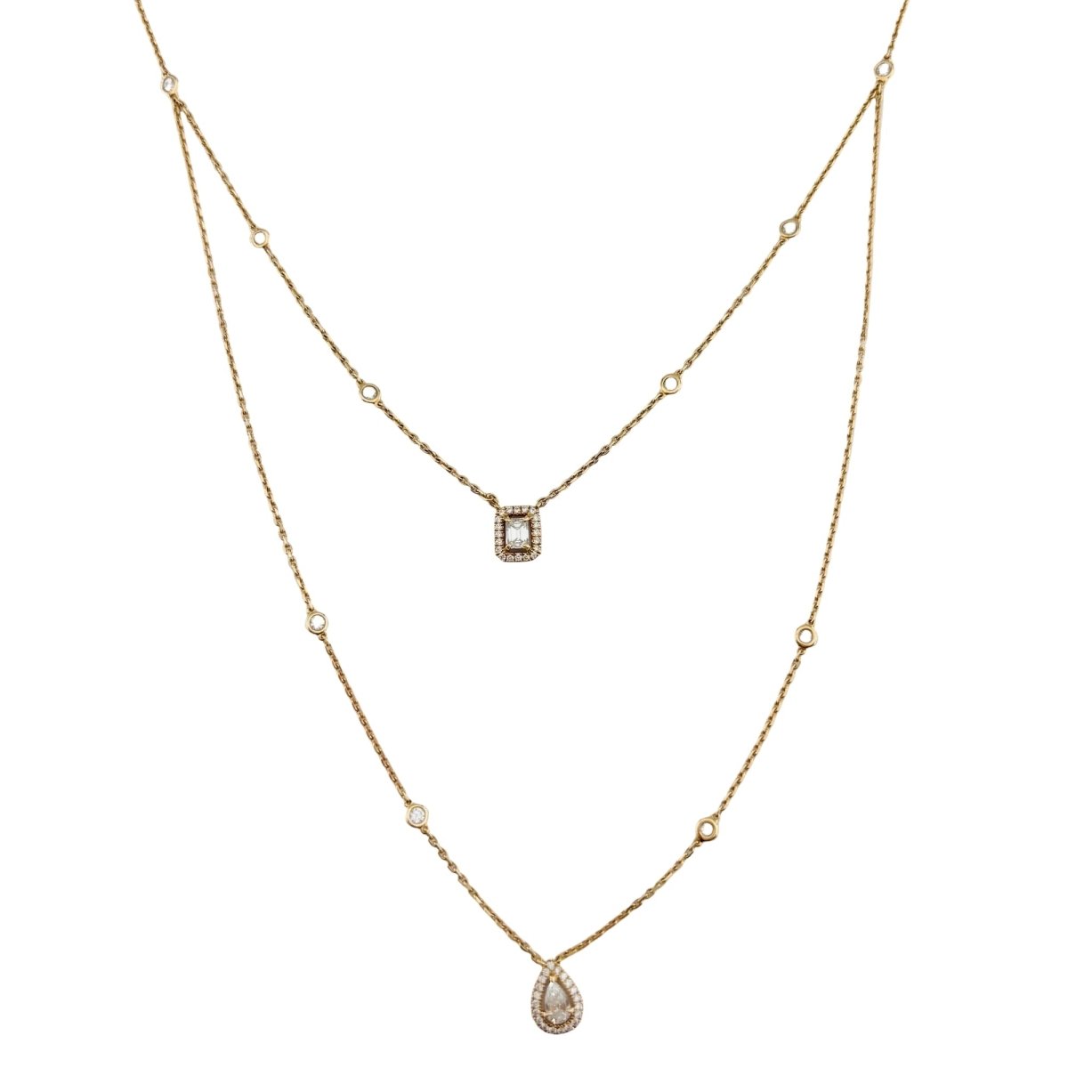 Collier Deux Rangs MESSIKA "My Twin" PM en or rose et diamants - Castafiore