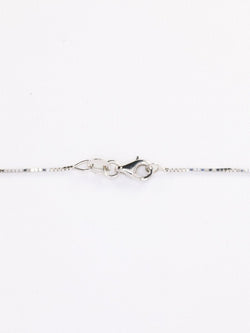 Collier diamant barrette verticale or blanc - Castafiore