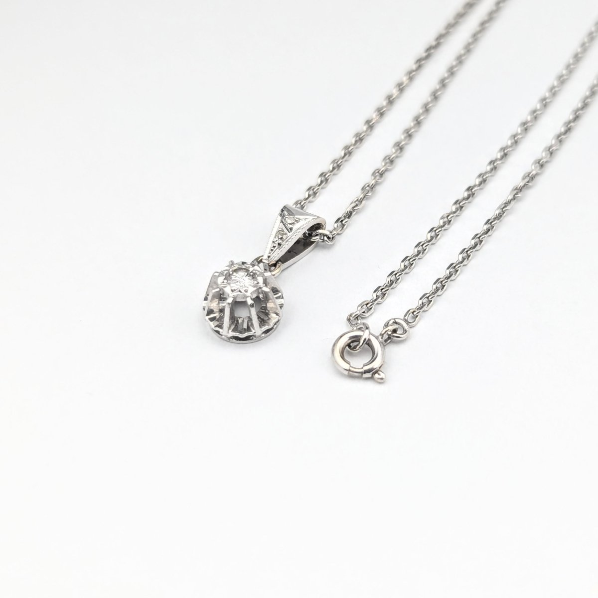 Collier Diamant en Or Blanc - Castafiore