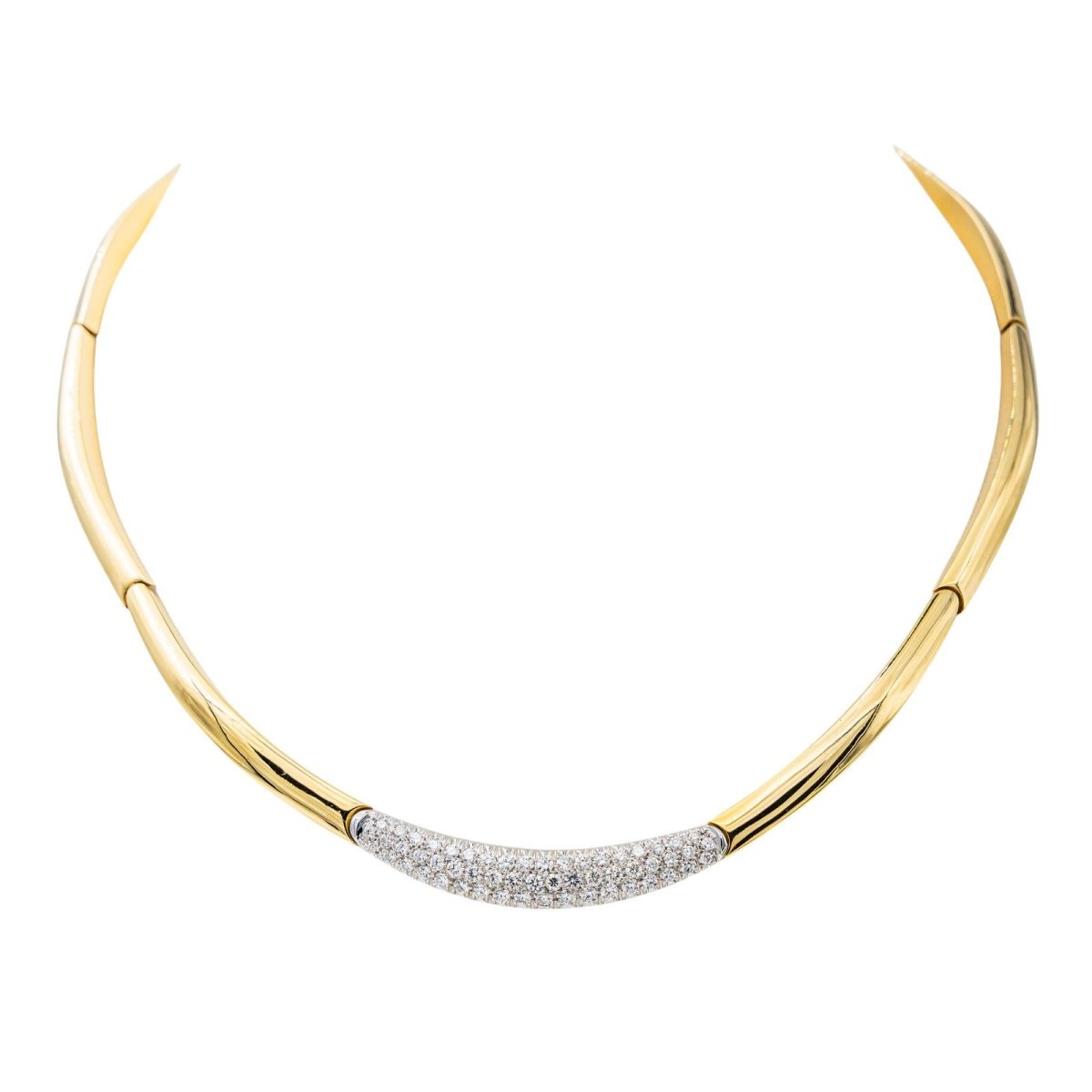 Collier Diamant en Or Jaune et Blanc 750 - Castafiore