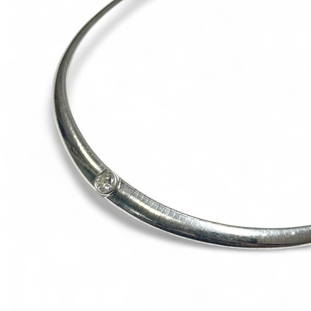 Collier diamant maille Oméga - Castafiore