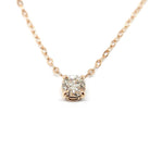 Collier diamant or rose 18 carats - Castafiore