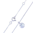 Collier diamant solitaire 0.80 carat en or blanc - Castafiore