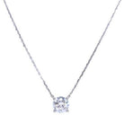 Collier diamant solitaire 1.05 carat en or blanc - Castafiore