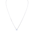 Collier diamant solitaire 1.05 carat en or blanc - Castafiore