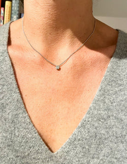 Collier Diamant Solitaire