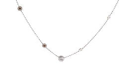 Collier diamants en or blanc 18k - Castafiore