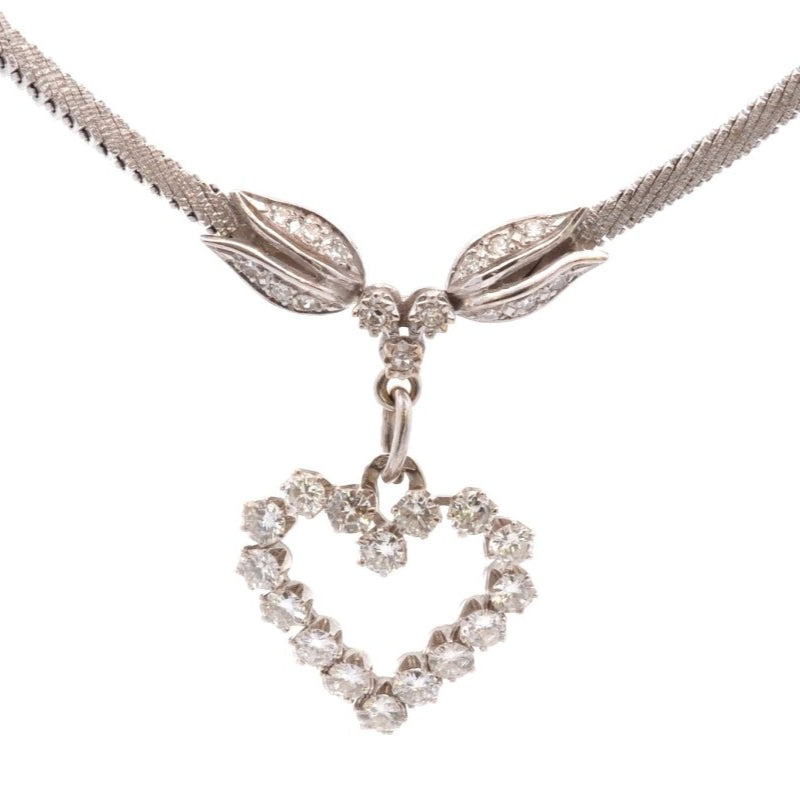 Collier diamants en or blanc - Castafiore