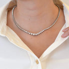 Collier diamants en platine - Castafiore