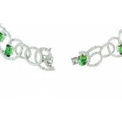 Collier diamants tourmalines - Castafiore