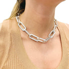 Collier DINH VAN "Maillon XL" en argent - Castafiore