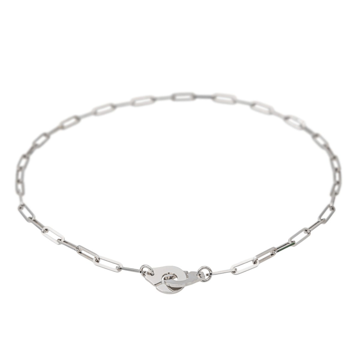 Collier Dinh Van Menottes en or blanc - Castafiore