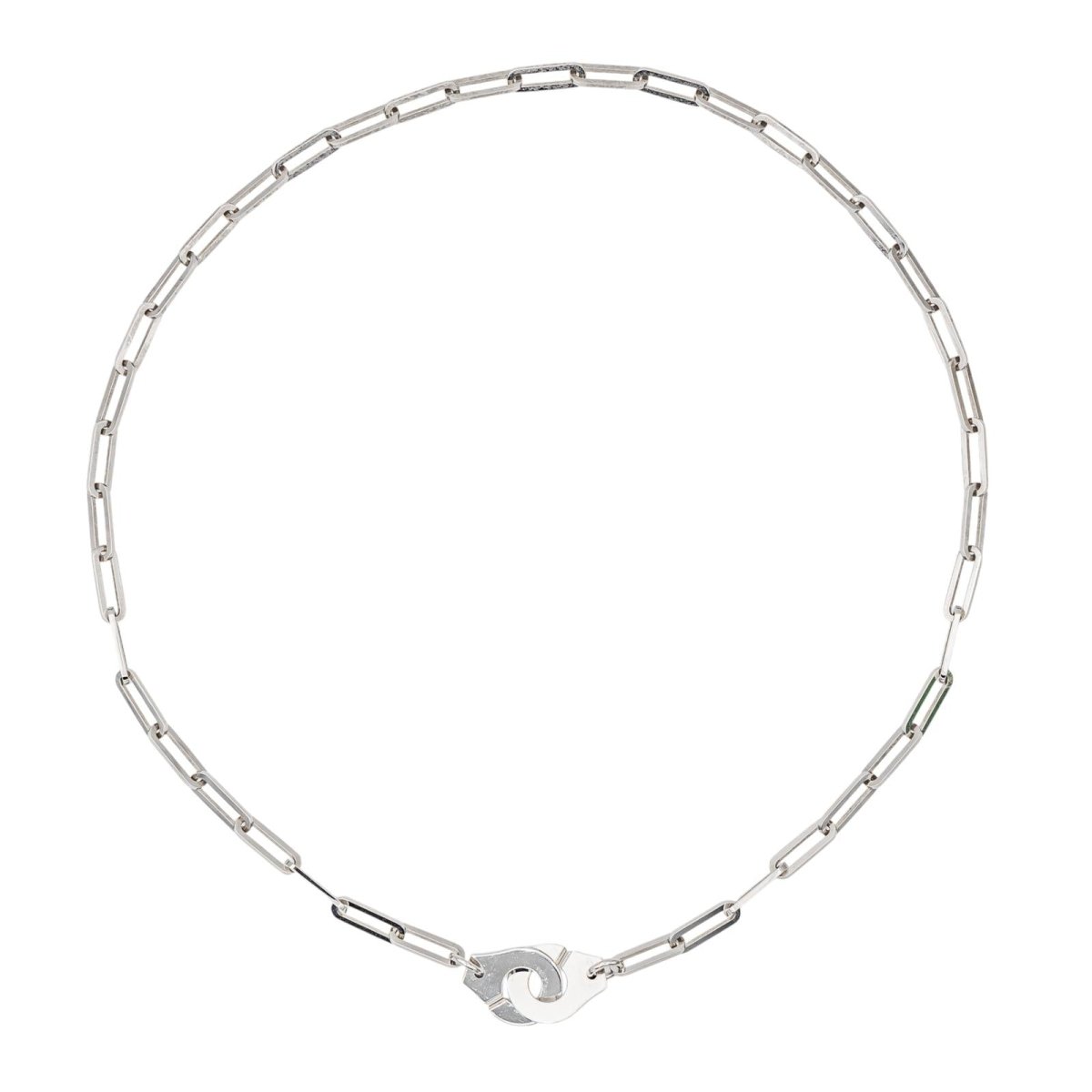 Collier Dinh Van Menottes en or blanc - Castafiore