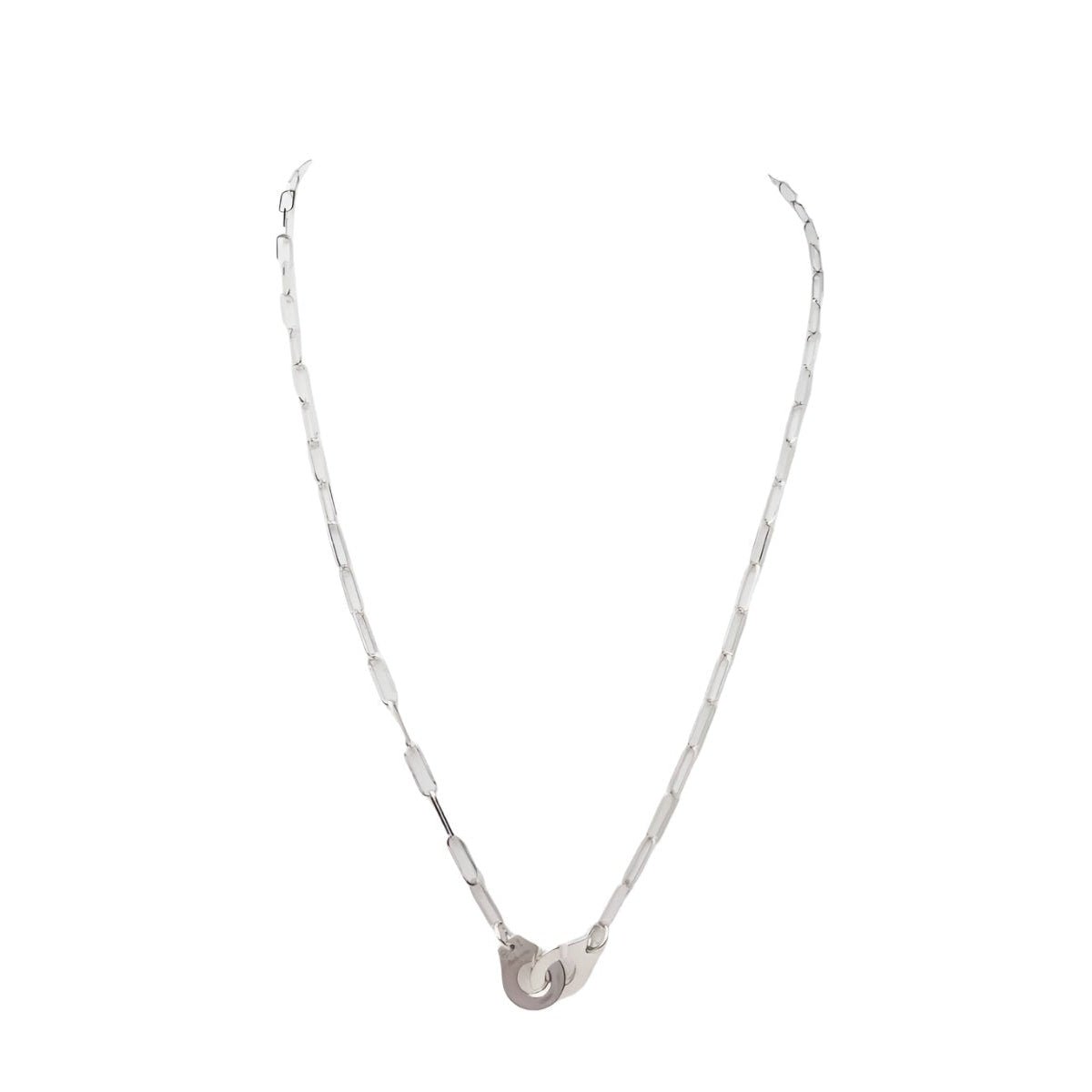 Collier DINH VAN "Menottes" en or blanc - Castafiore