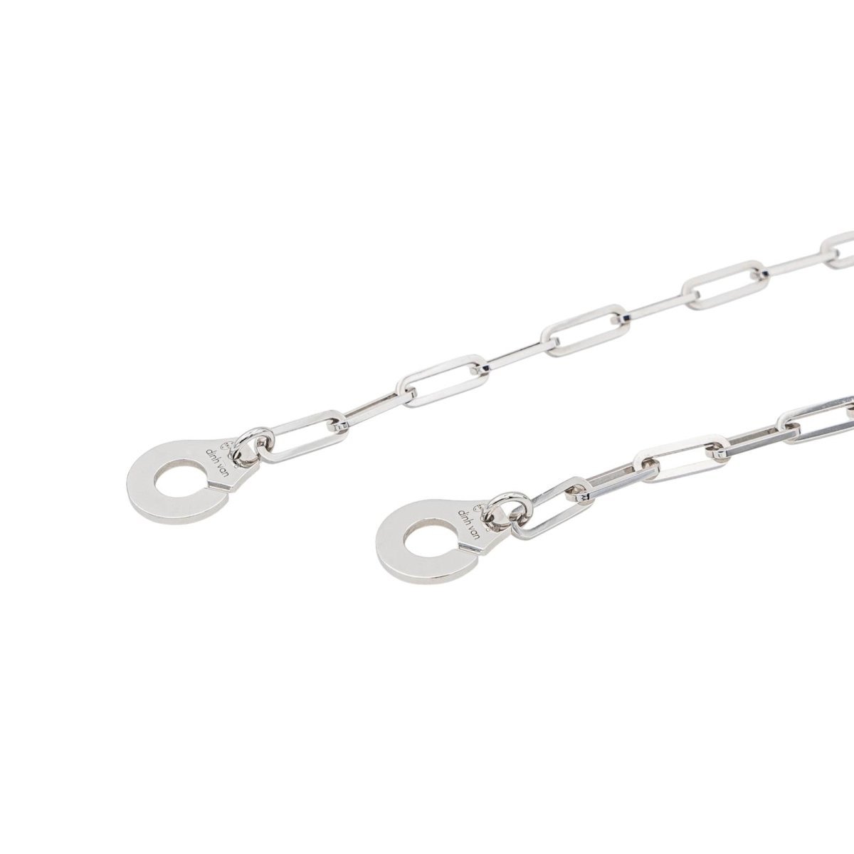 Collier Dinh Van Menottes en or blanc - Castafiore