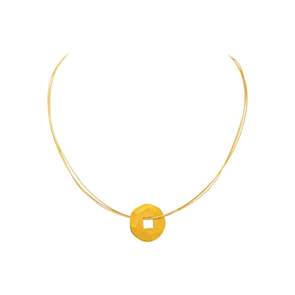 Collier DINH VAN "Pièce Chinoise" en or jaune - Castafiore
