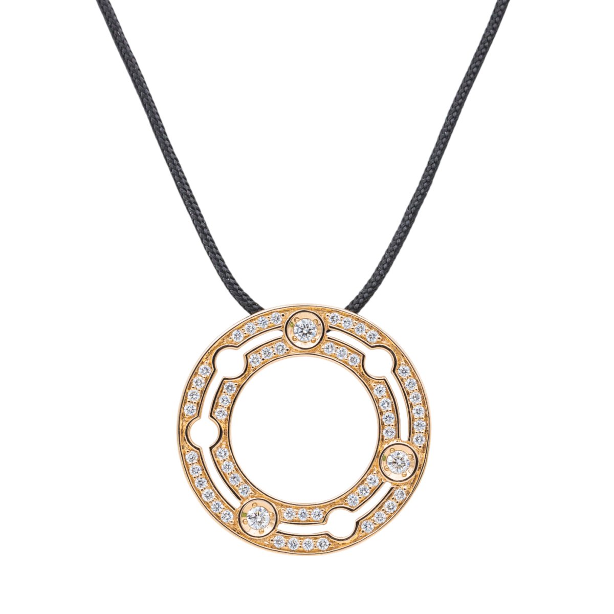 Collier DINH VAN "Pulse" en or rose et diamants - Castafiore