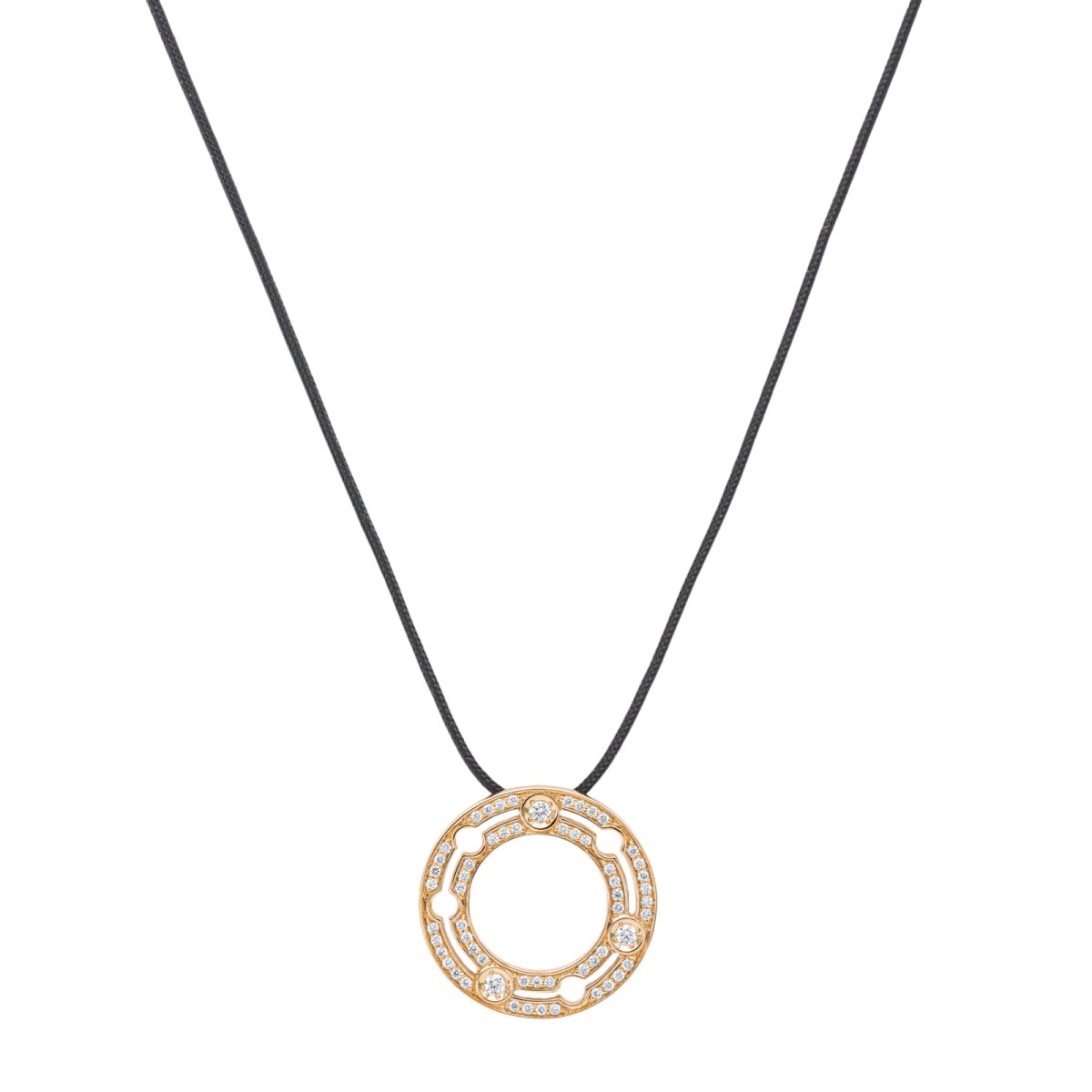 Collier DINH VAN "Pulse" en or rose et diamants - Castafiore