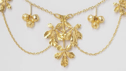 Collier draperie ancien en or jaune - Castafiore
