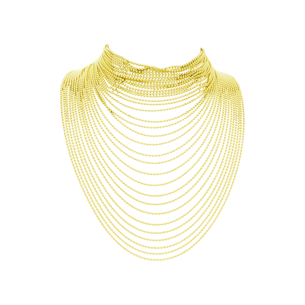 Collier Draperie CARTIER "Draperie" en or jaune - Castafiore