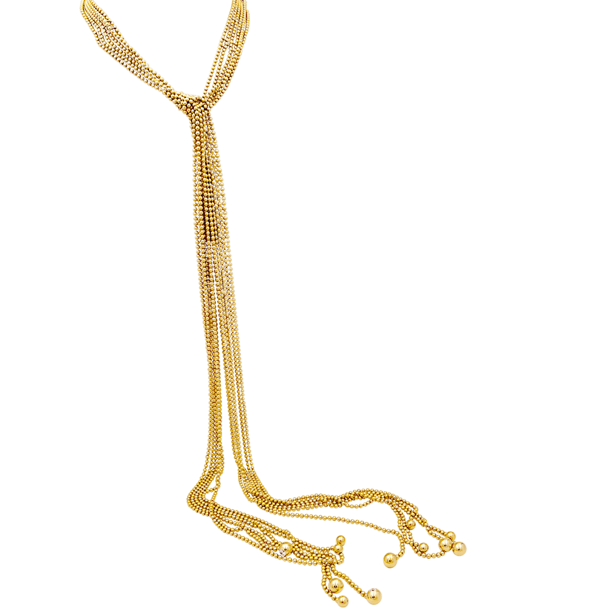 Collier Draperie CARTIER "Draperie" en or jaune, perles et diamants - Castafiore