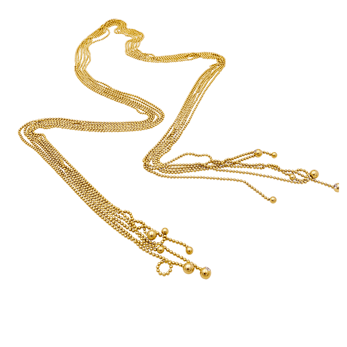 Collier Draperie CARTIER "Draperie" en or jaune, perles et diamants - Castafiore