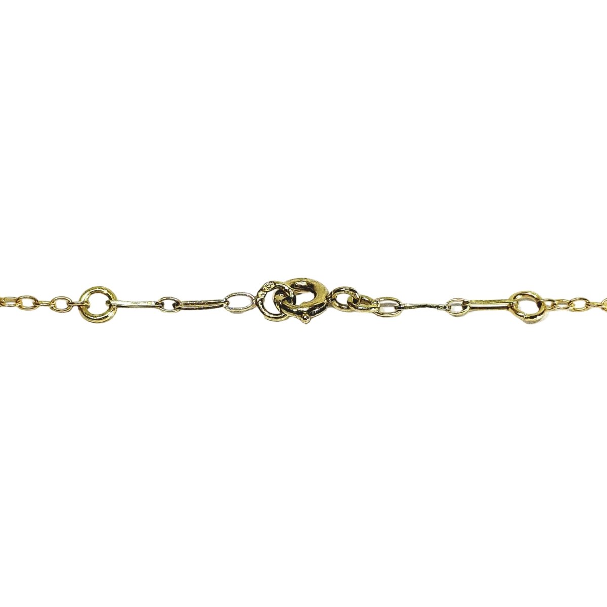 Collier Draperie en or champagne et perles - Castafiore