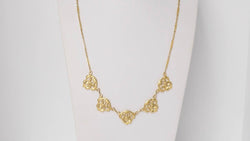 Collier draperie en or jaune - Castafiore
