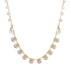 Collier Draperie en or jaune, or blanc et diamants - Castafiore