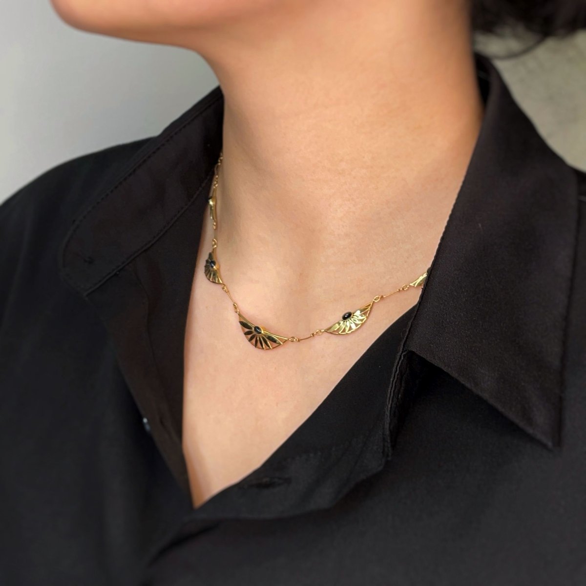 Collier Draperie - Or et Saphirs