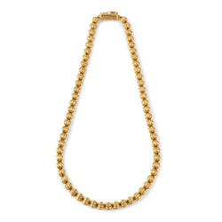 Collier en boules d'or jaunes ciselées de la maison Lalaounis - Castafiore