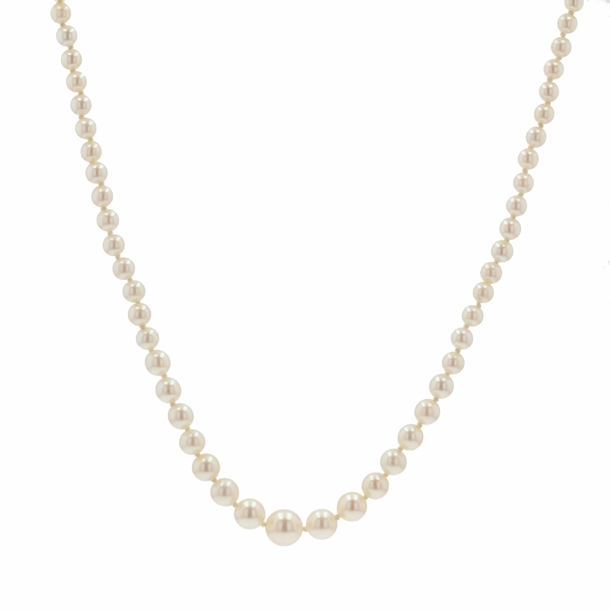 Collier en chute de perles en or rose - Castafiore