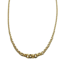 Collier en chute maille jaseron en or jaune - Castafiore