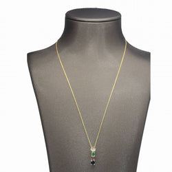 Collier en diamant, rubis, émeraude et saphir - Castafiore