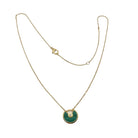 Collier en or 18 carats avec diamant naturel et malachite, Cartier. - Castafiore