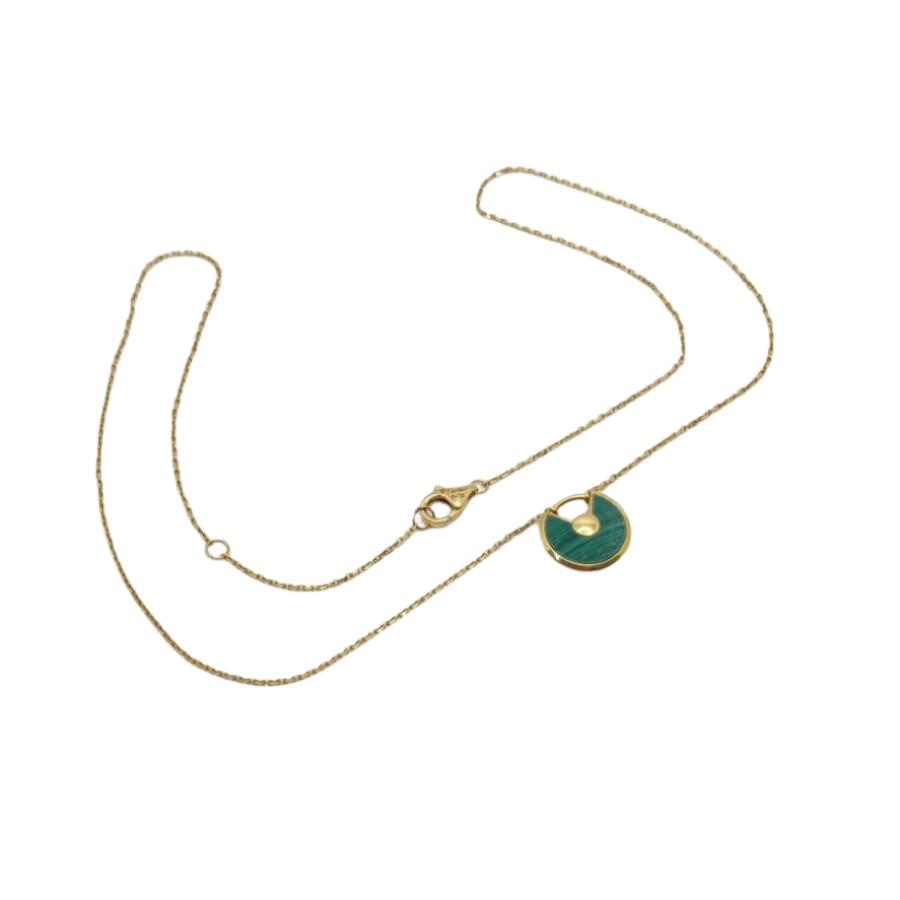 Collier en or 18 carats avec diamant naturel et malachite, Cartier. - Castafiore