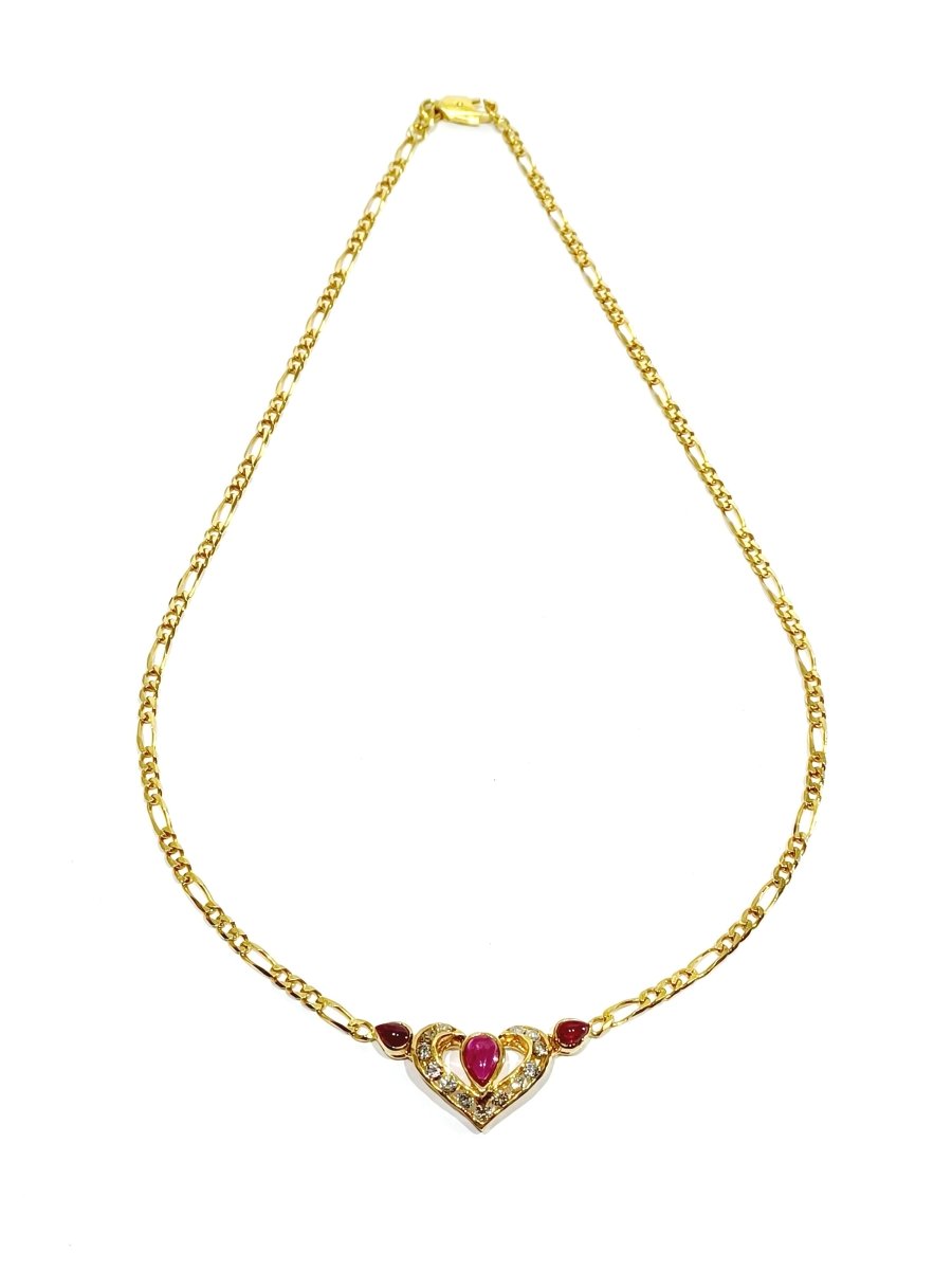 Collier en Or avec Rubis et Diamants - Castafiore