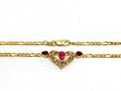 Collier en Or avec Rubis et Diamants - Castafiore