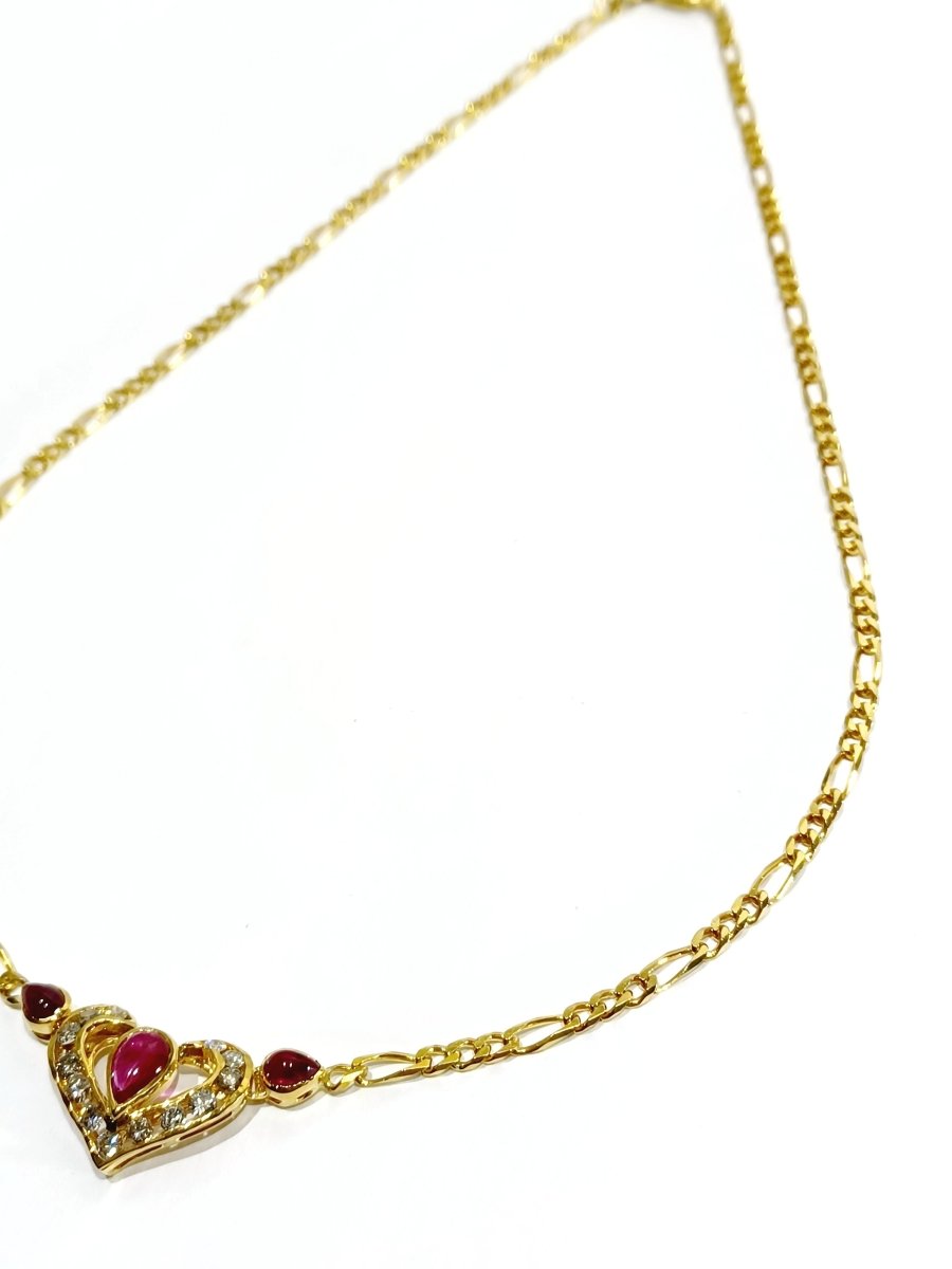 Collier en Or avec Rubis et Diamants - Castafiore