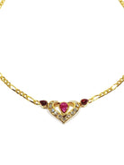 Collier en Or avec Rubis et Diamants - Castafiore