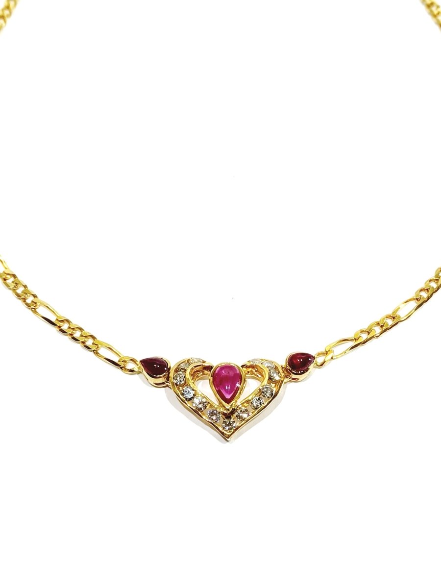 Collier en Or avec Rubis et Diamants - Castafiore