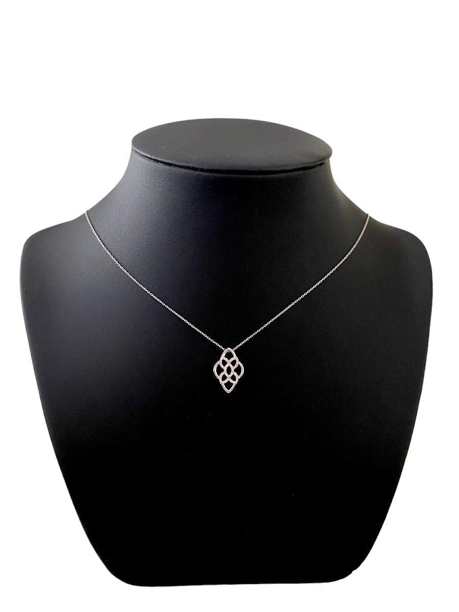 Collier, en or blanc 14k serti de diamants - Castafiore
