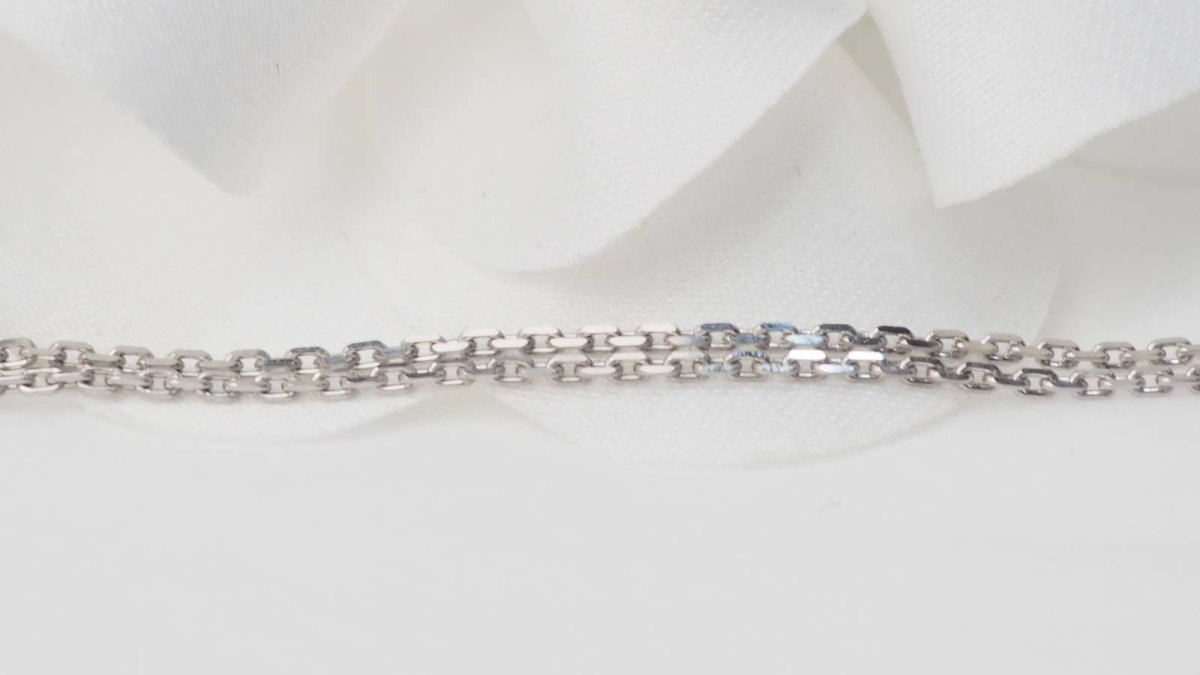 Collier en or blanc, citrine et diamants - Castafiore