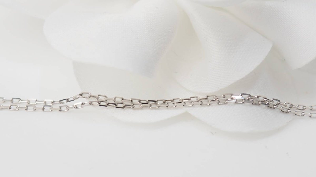 Collier en or blanc, citrine et diamants - Castafiore