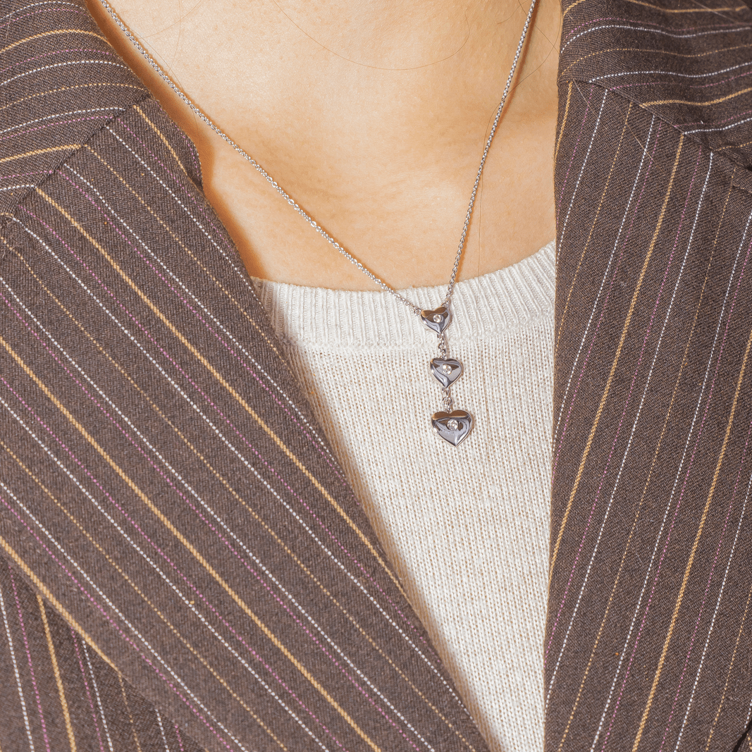 Collier en or blanc et diamants - Castafiore